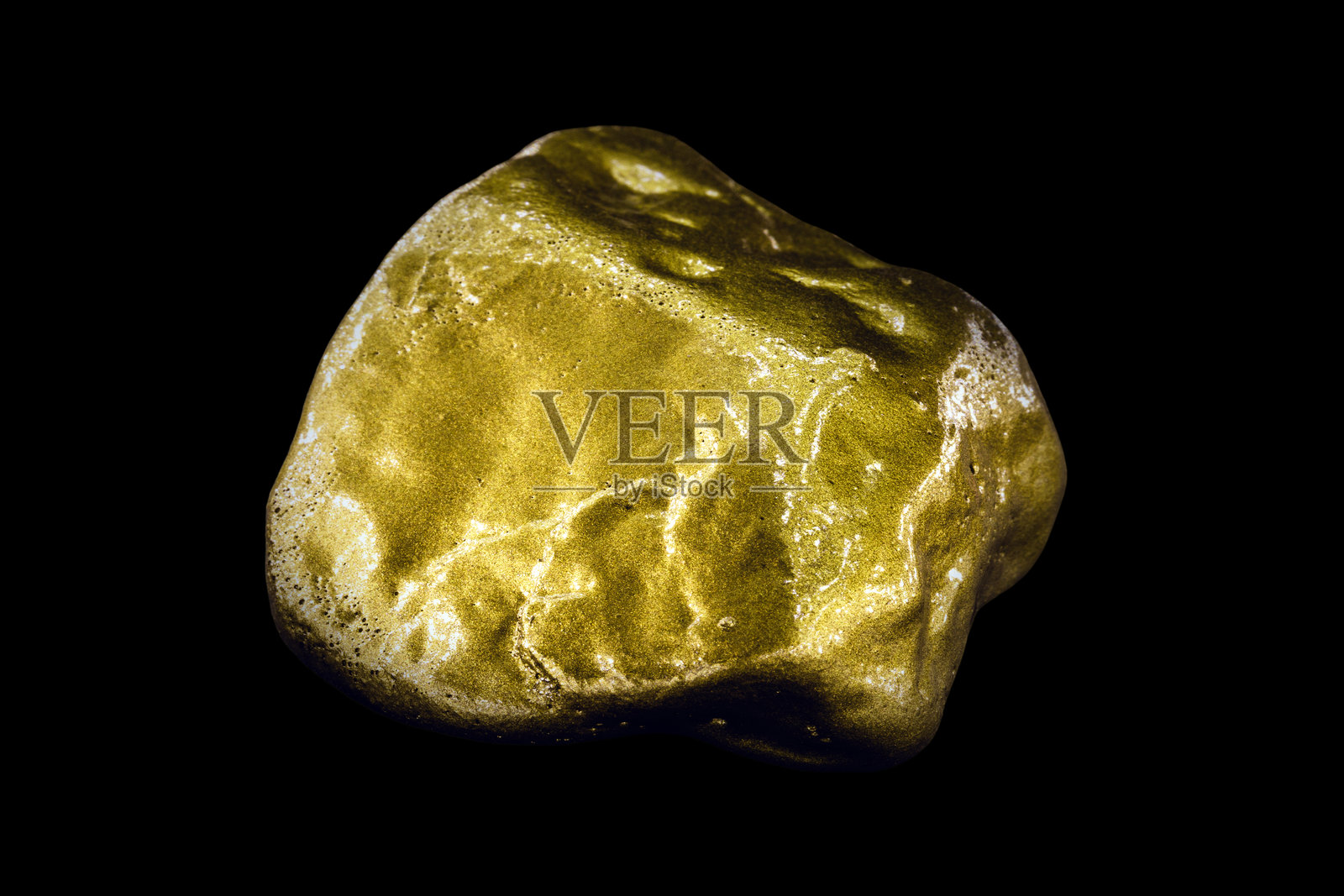 金块，金矿石，孤立在纯色背景上。照片摄影图片