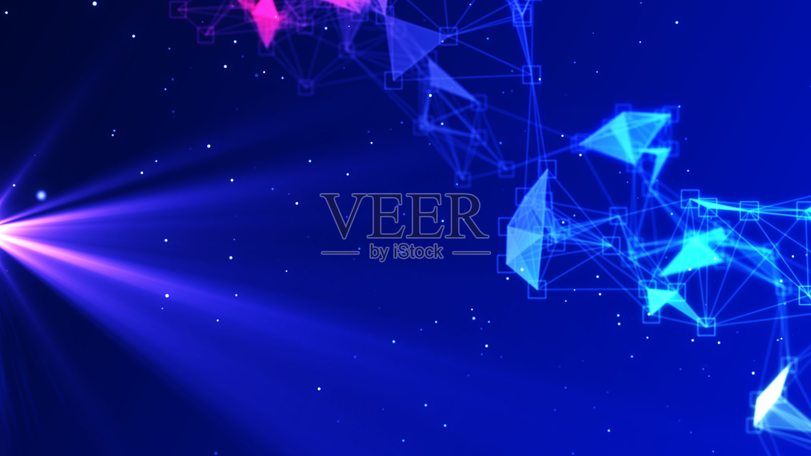 抽象数字流动粒子。网络连接背景。大数据可视化。科技背景。3D渲染。4K照片照片摄影图片