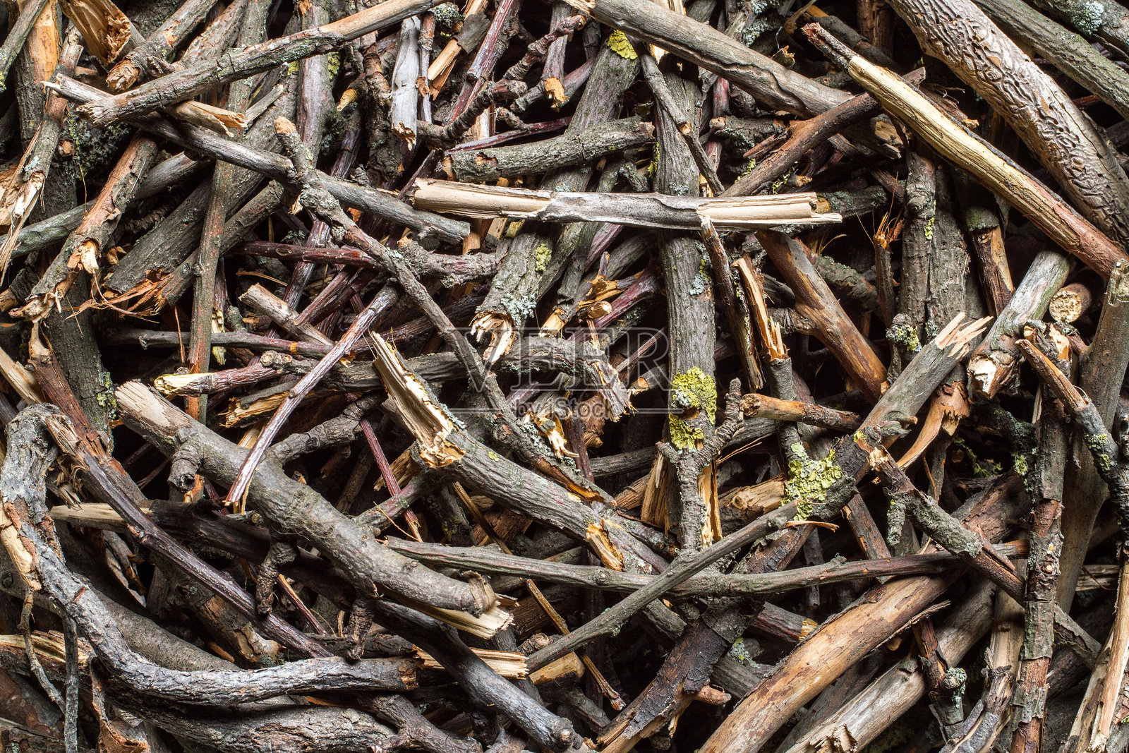 小木柴，用于生火和炉灶照片摄影图片