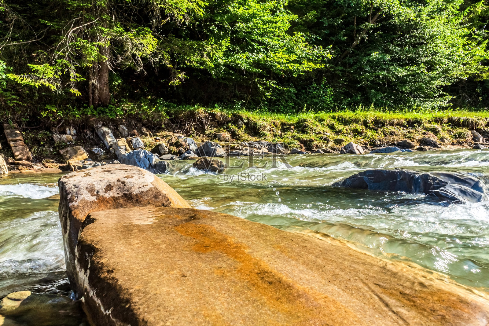自然风光，森林，喀尔巴阡山脉，欧洲自然照片，东欧照片摄影图片
