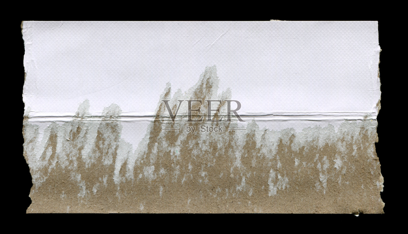 撕裂或剪裁的纸张背景纹理，独立展示照片摄影图片