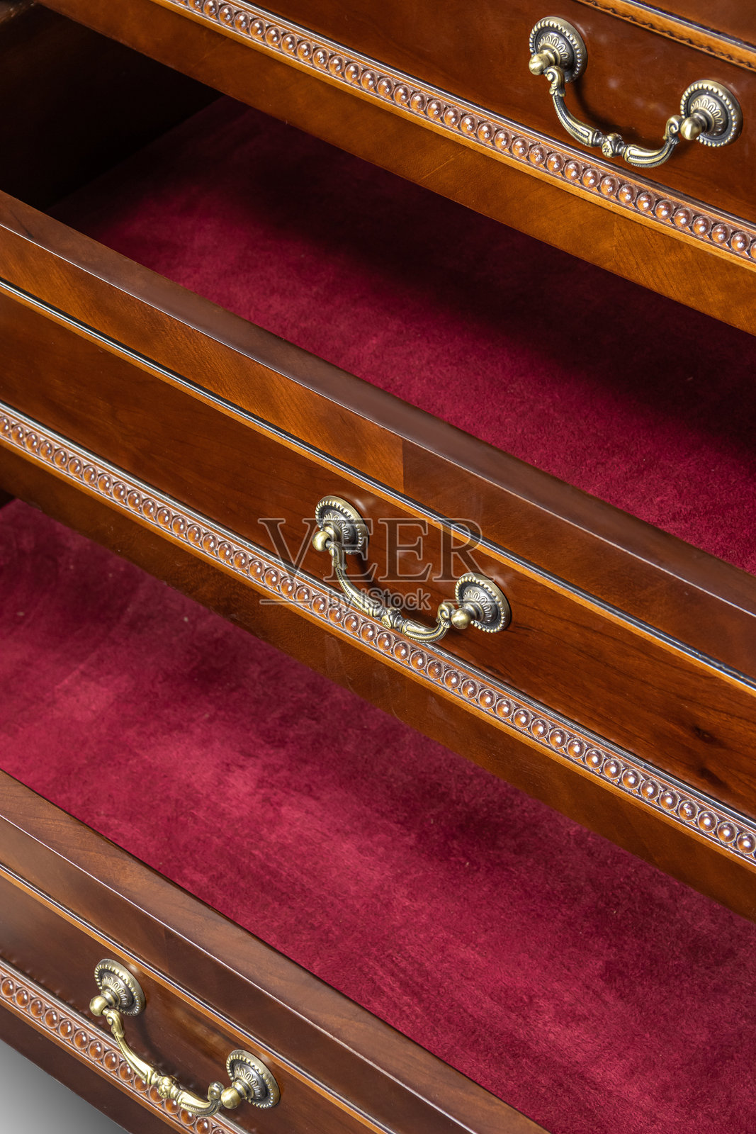 经典棕色木制家具细节照片摄影图片