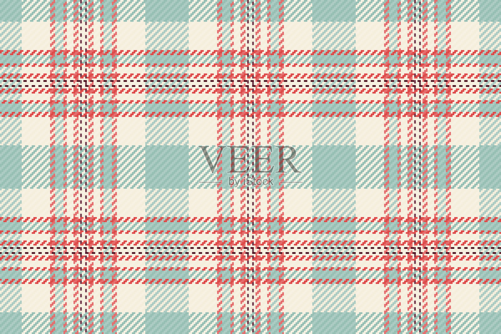 格纹纺织品格子纹理，俱乐部无缝格纹背景。爱好图案苏格兰格子织物矢量图，采用柔和与亚麻色调。插画图片素材