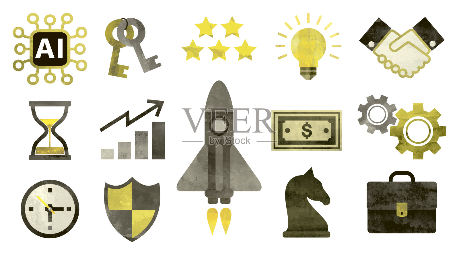 商务图标集插画图片素材