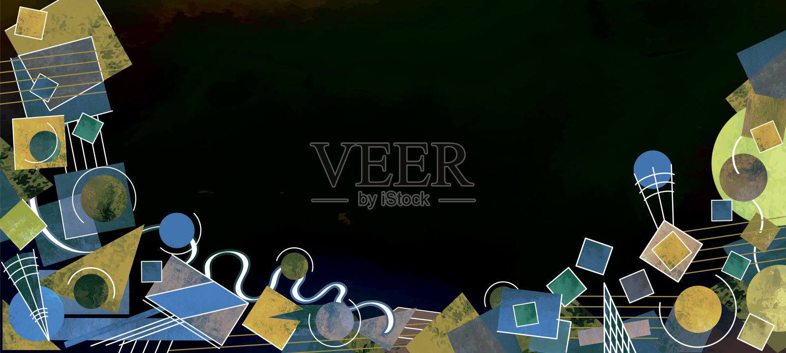 抽象背景。几何图形。插画图片素材