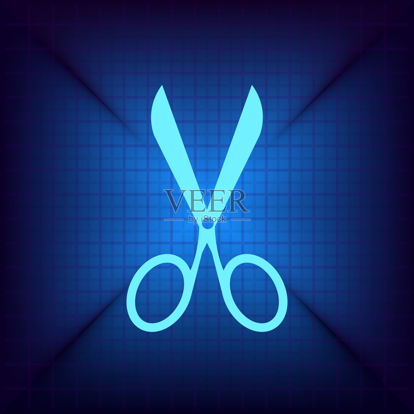 剪刀图标插画图片素材