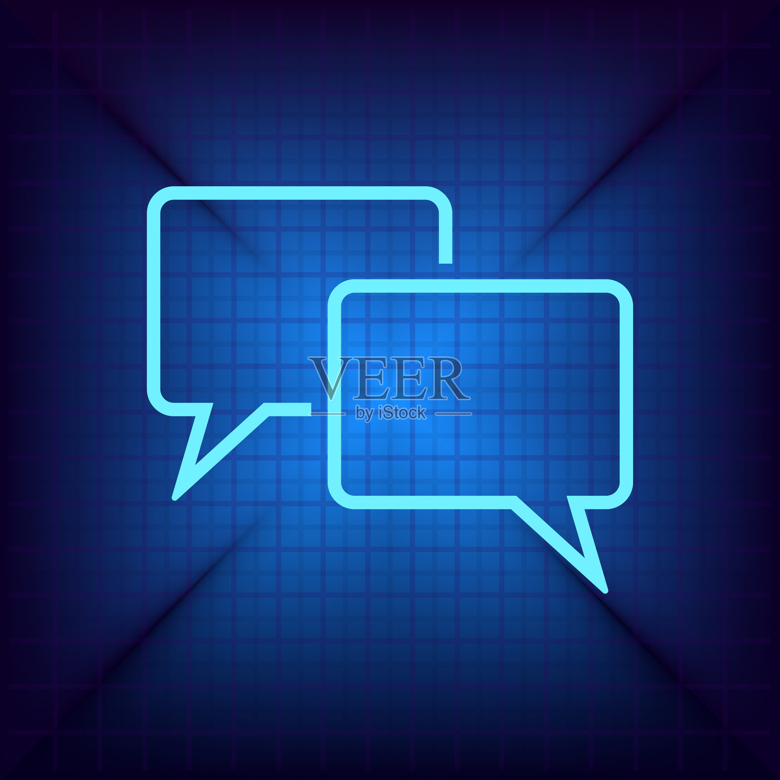 对话气泡图标插画图片素材