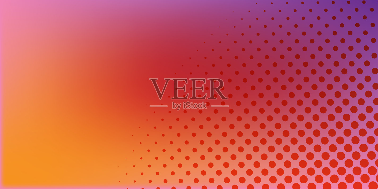 彩色渐变背景，带有半调图案插画图片素材