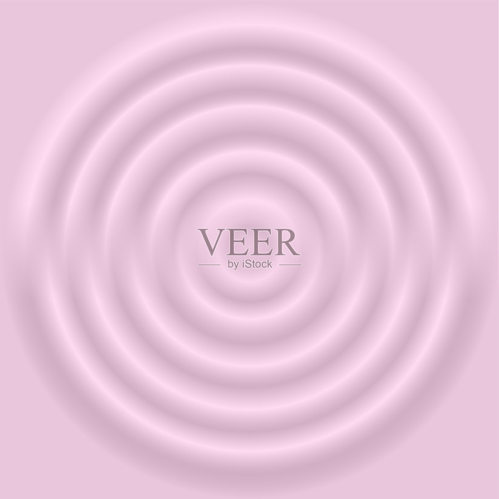 粉色奶油同心波浪背景下的草莓酸奶。如乳制品涟漪般的丝滑奶白色质感。甜点背景。写实矢量插画插画图片素材