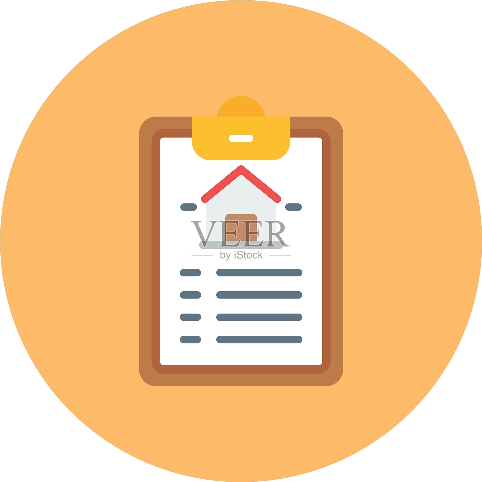 新图标设计的创意列表插画图片素材