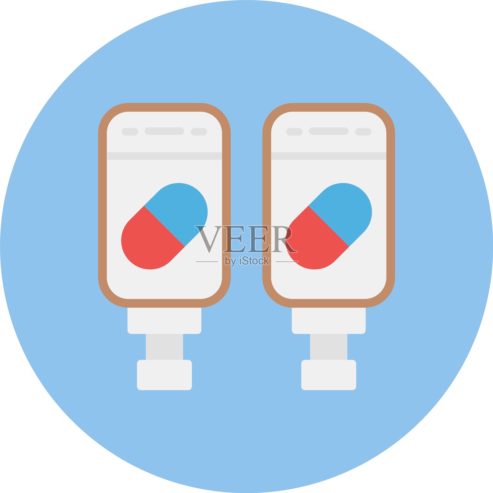 静脉注射新图标设计创意插画图片素材