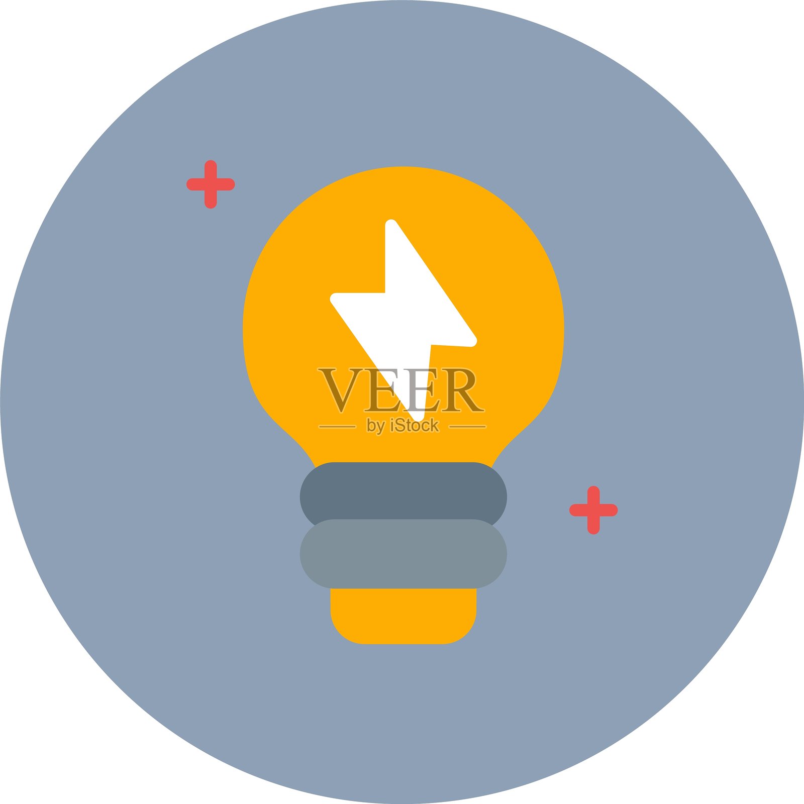 闪电创意新图标设计插画图片素材