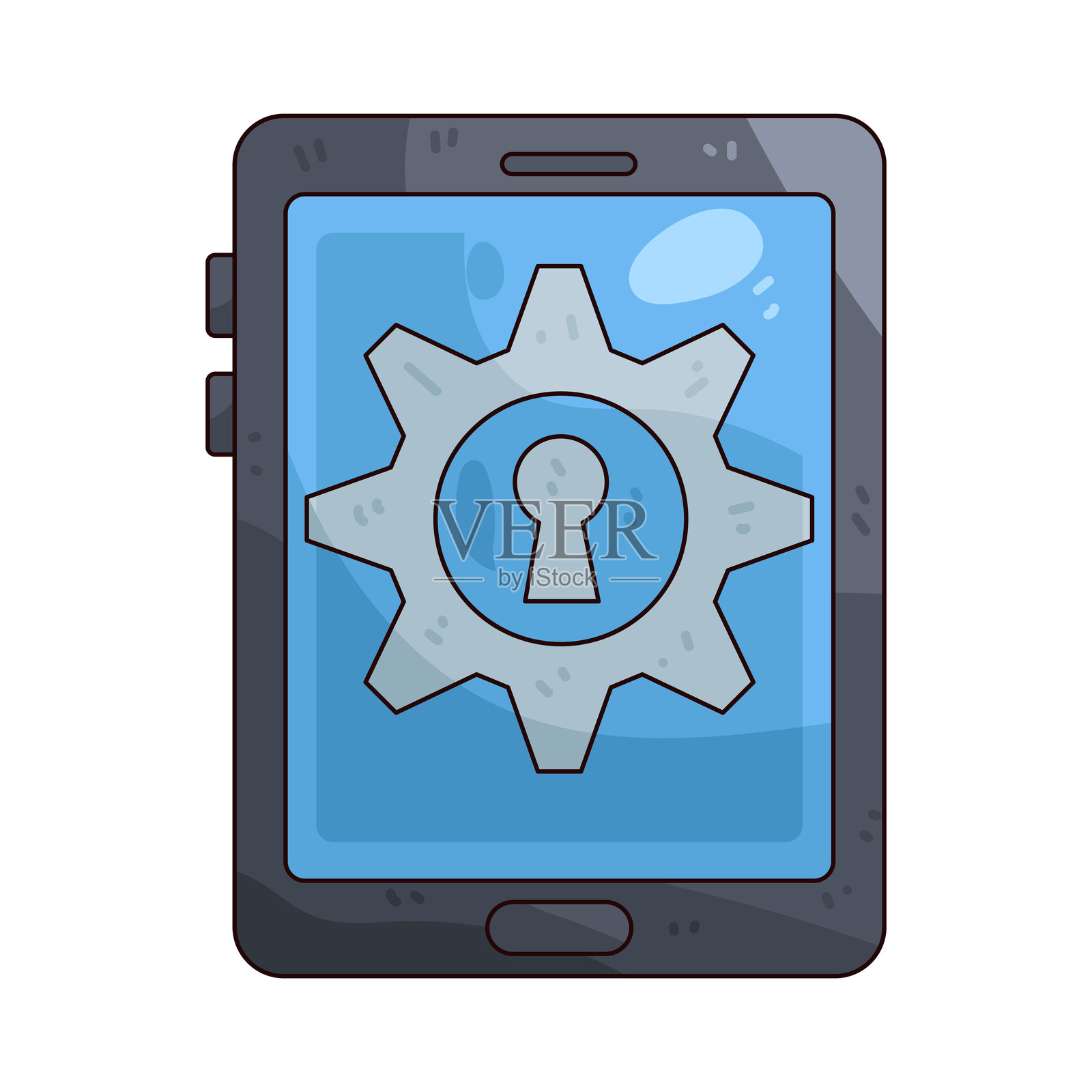 移动访问插画图片素材