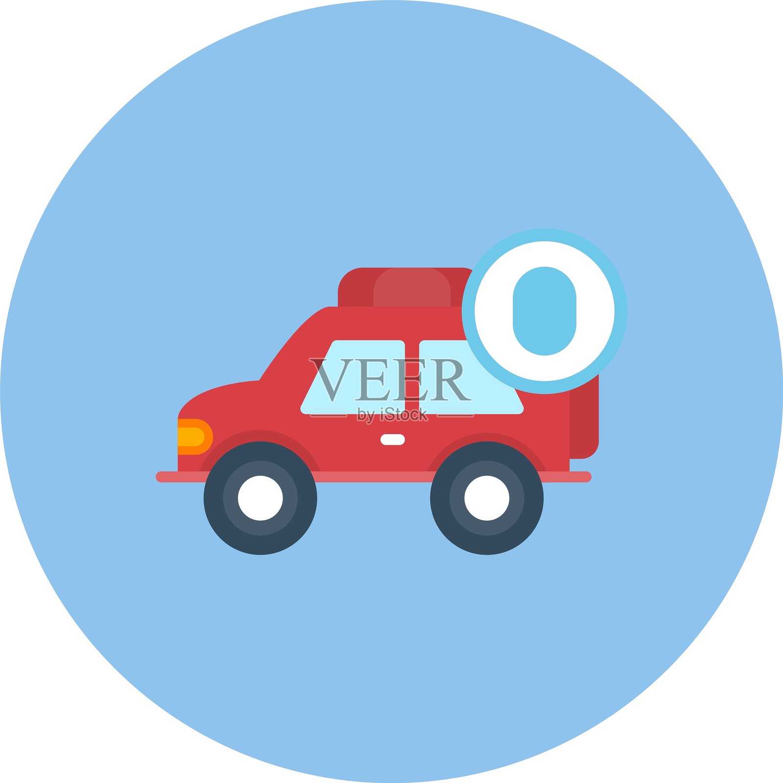 汽车新图标创意设计插画图片素材