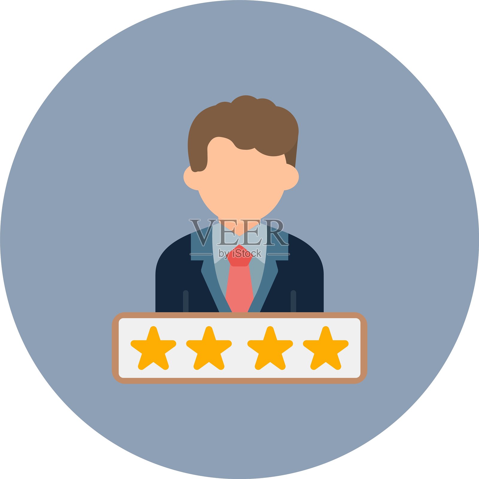 评分星级新图标设计创意插画图片素材