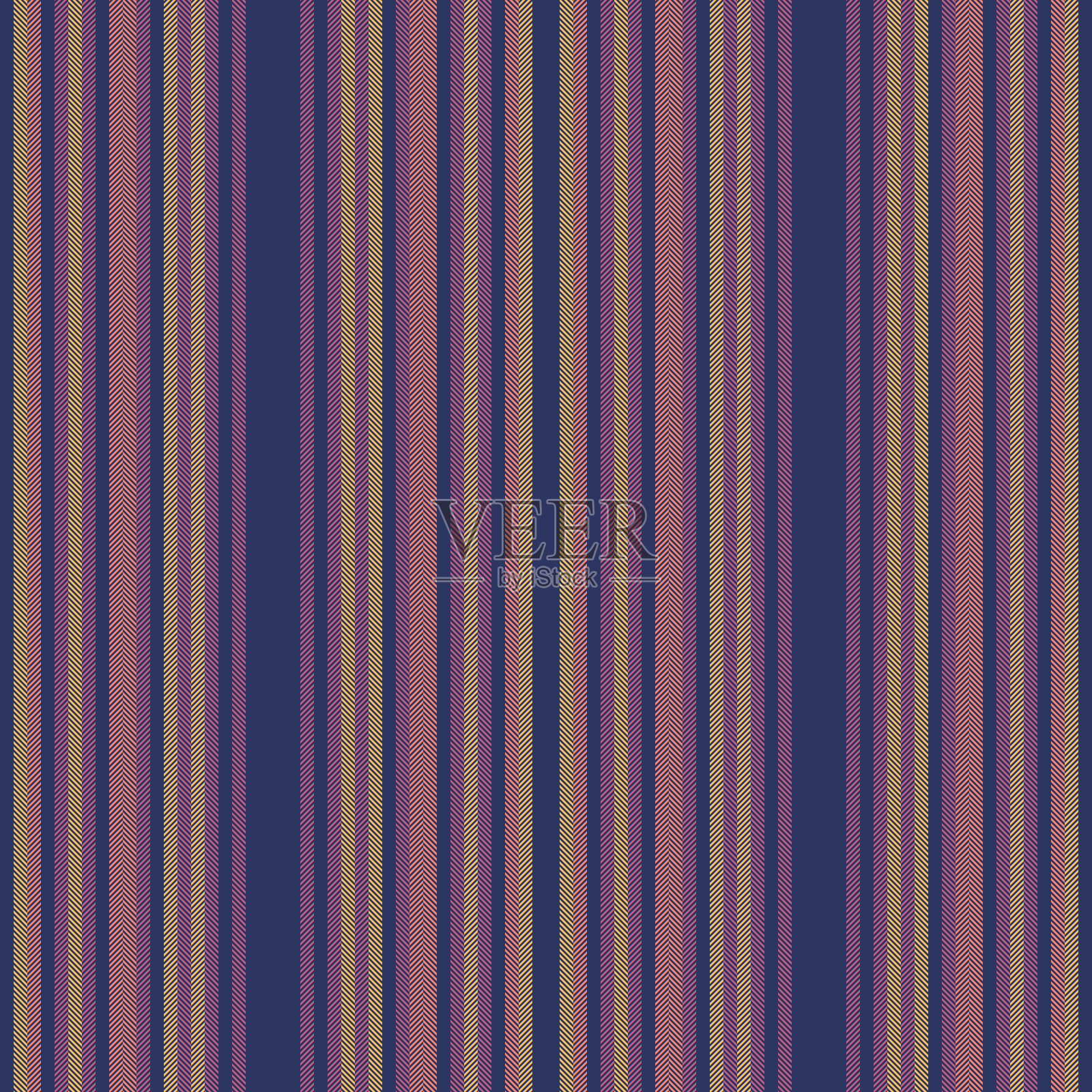 柔和的宝石色调的优雅垂直条纹，营造出精致的纺织品设计。插画图片素材