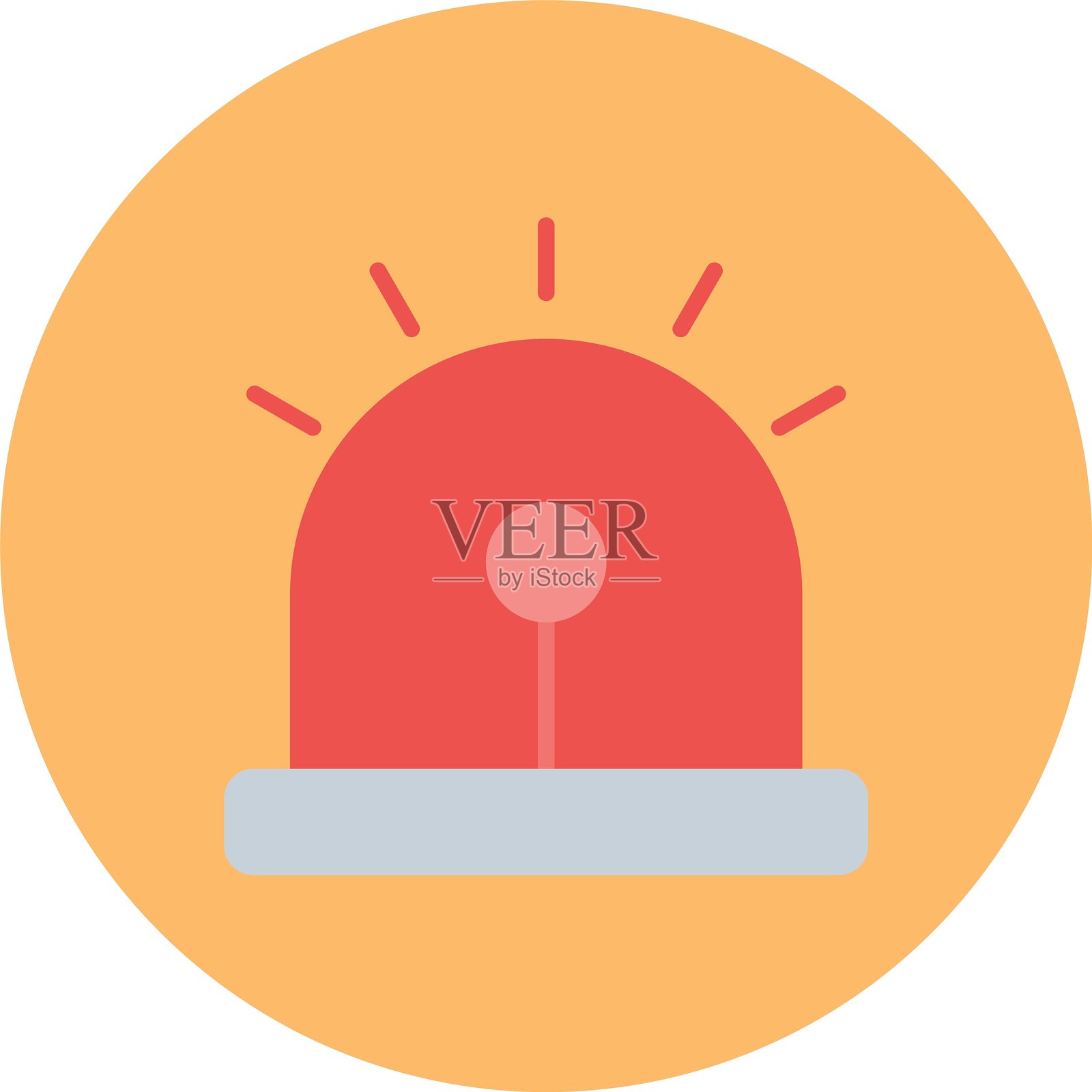 警报器新图标设计创意插画图片素材