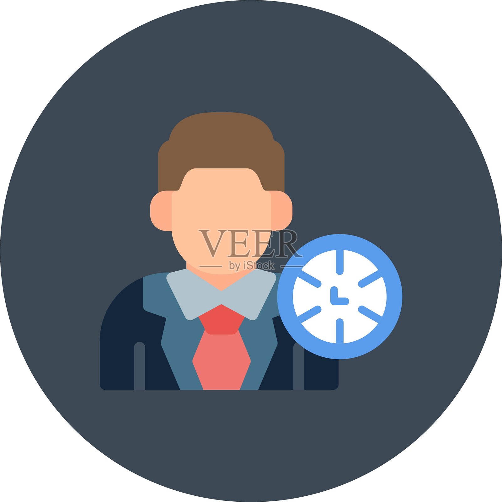 远程工作者新图标设计创意插画图片素材