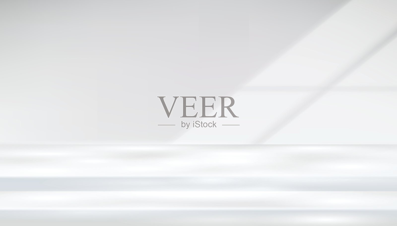 灰色背景，用于产品展示场景呈现，带有漂亮的光影效果。展示台模型，极简场景，空舞台，用于产品展示、陈列、展品。插画图片素材