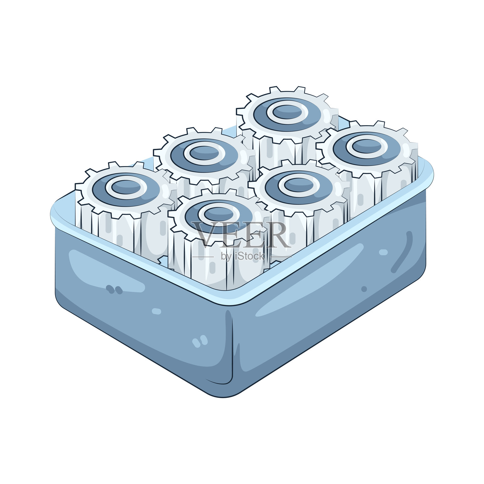 齿轮箱插画图片素材