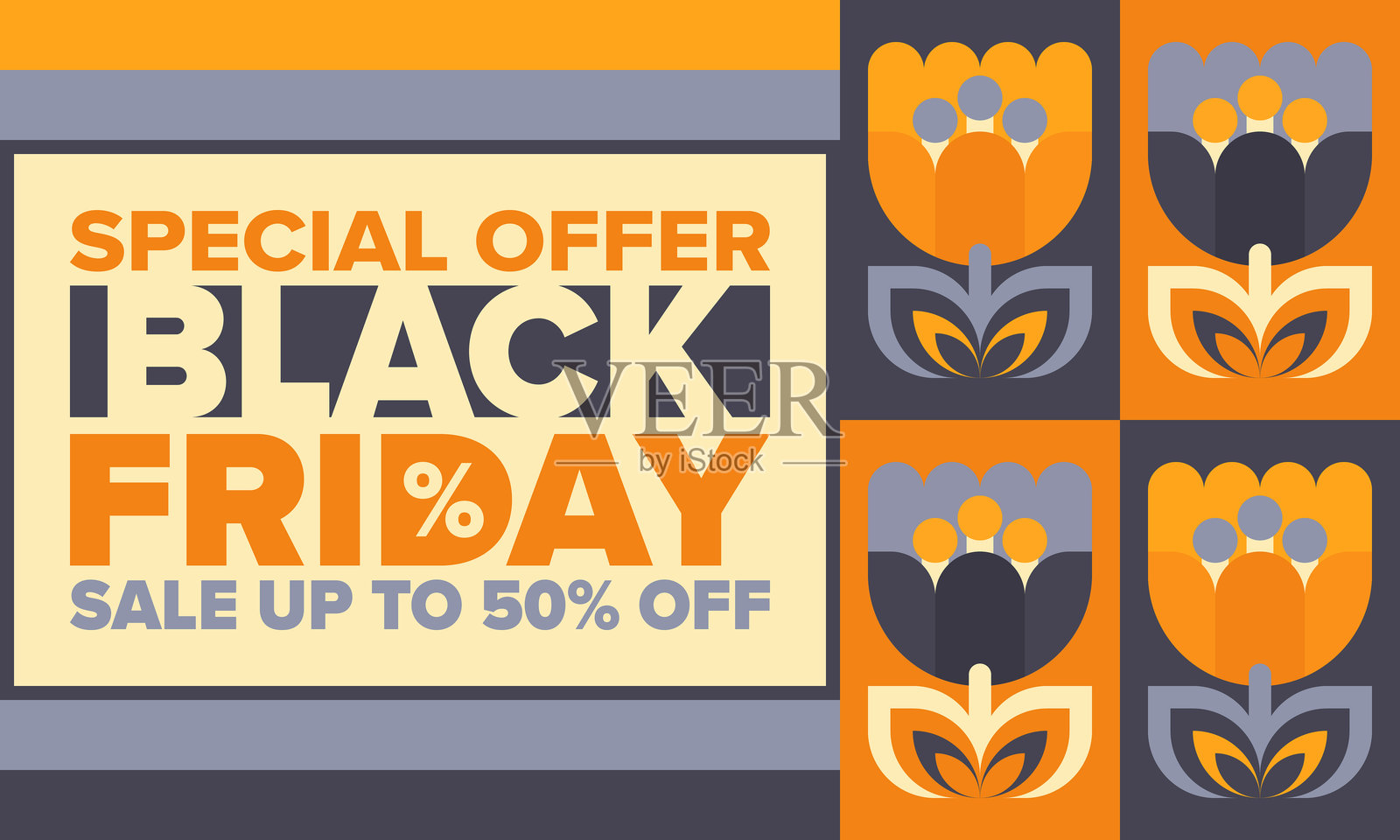 黑色星期五。高达90%的折扣。年度最大促销。特别优惠横幅。美国假日购物。十一月超级促销季。折扣徽章。创意矢量模板插画图片素材