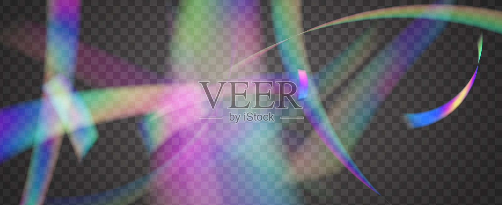 彩虹棱镜背景。彩虹漏光效果。光谱光束与彩色爆发和宝石般的闪光。彩虹水晶棱镜背景与光。插画图片素材