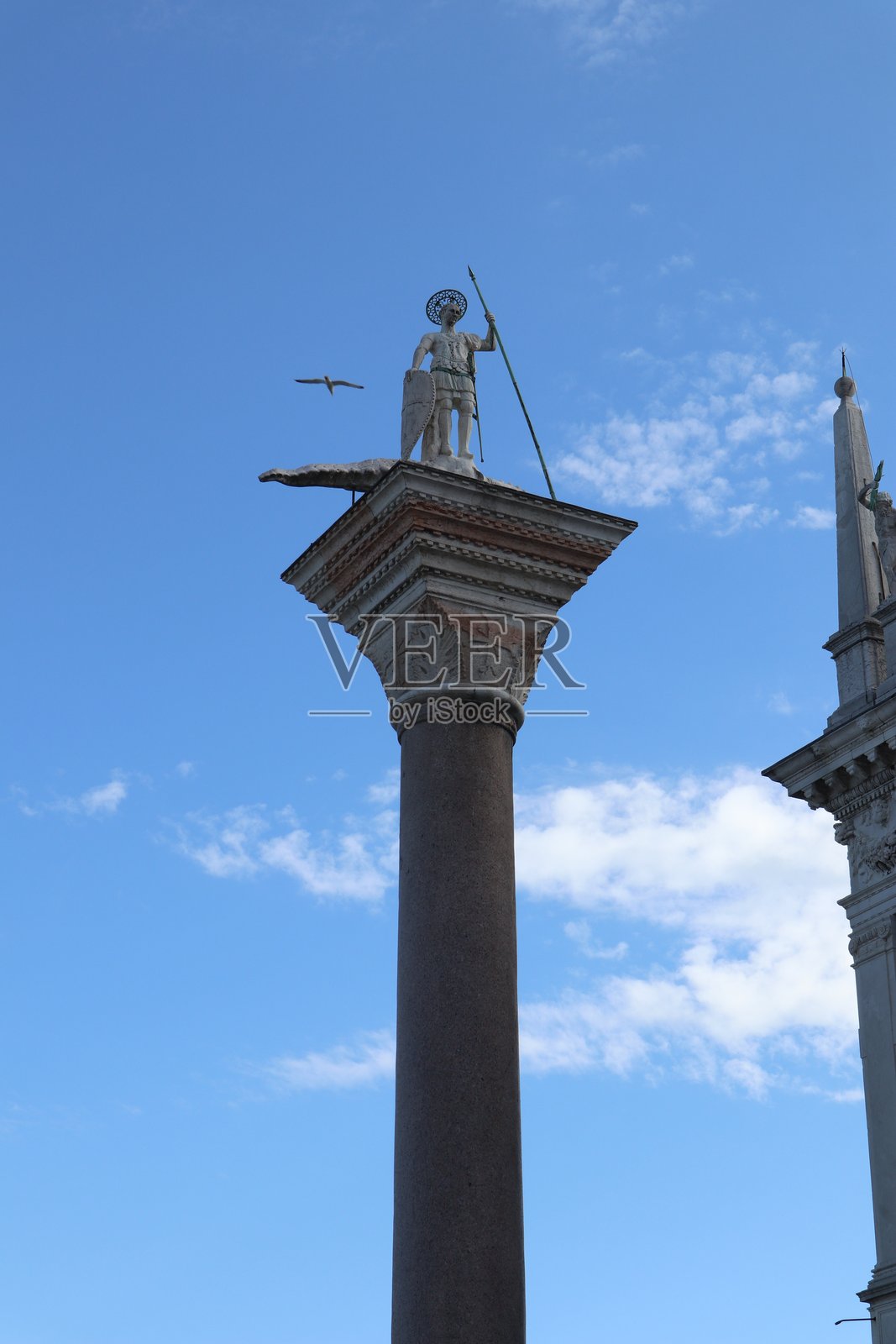 意大利威尼斯圣泰奥多罗柱照片摄影图片