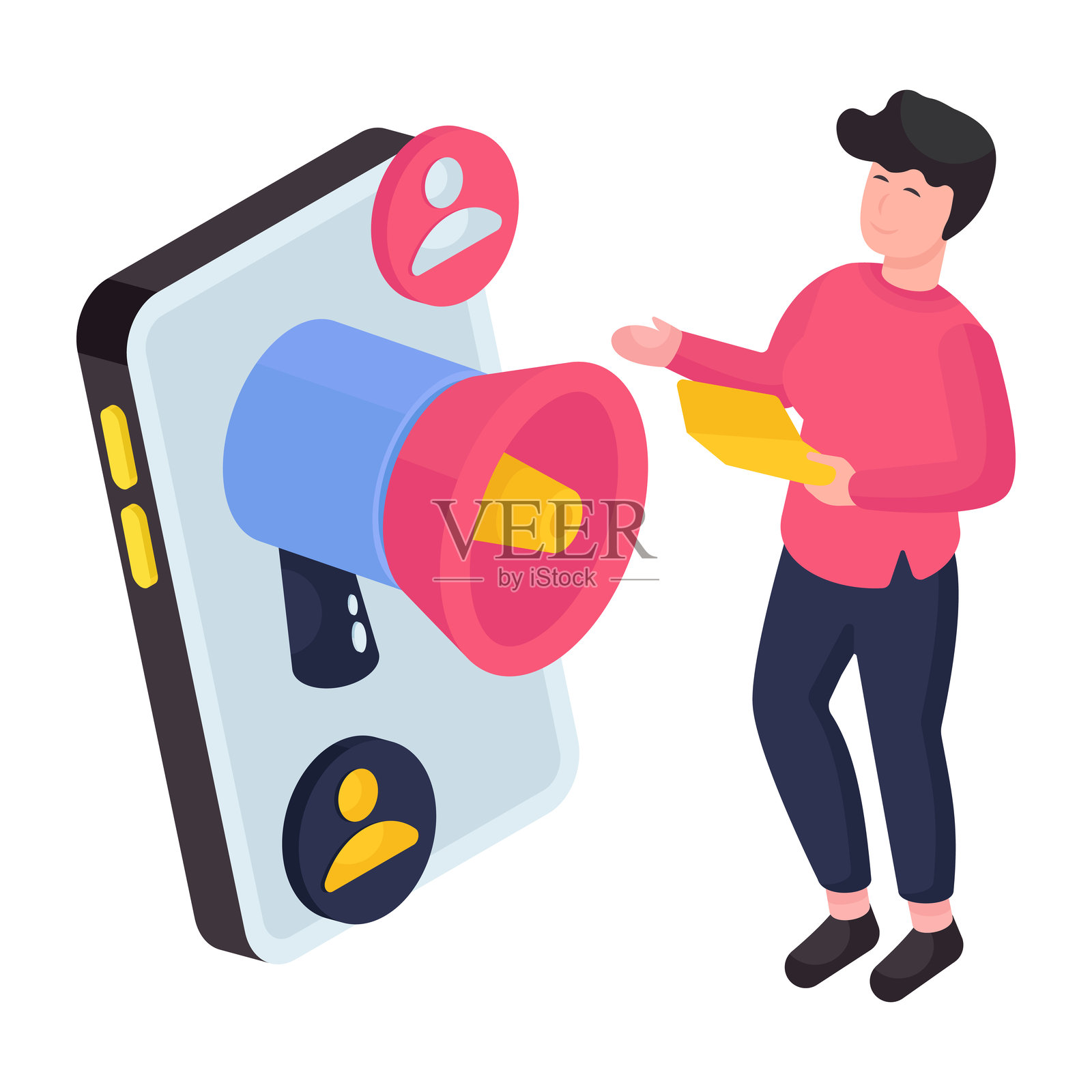 招聘启事的彩色设计插画插画图片素材