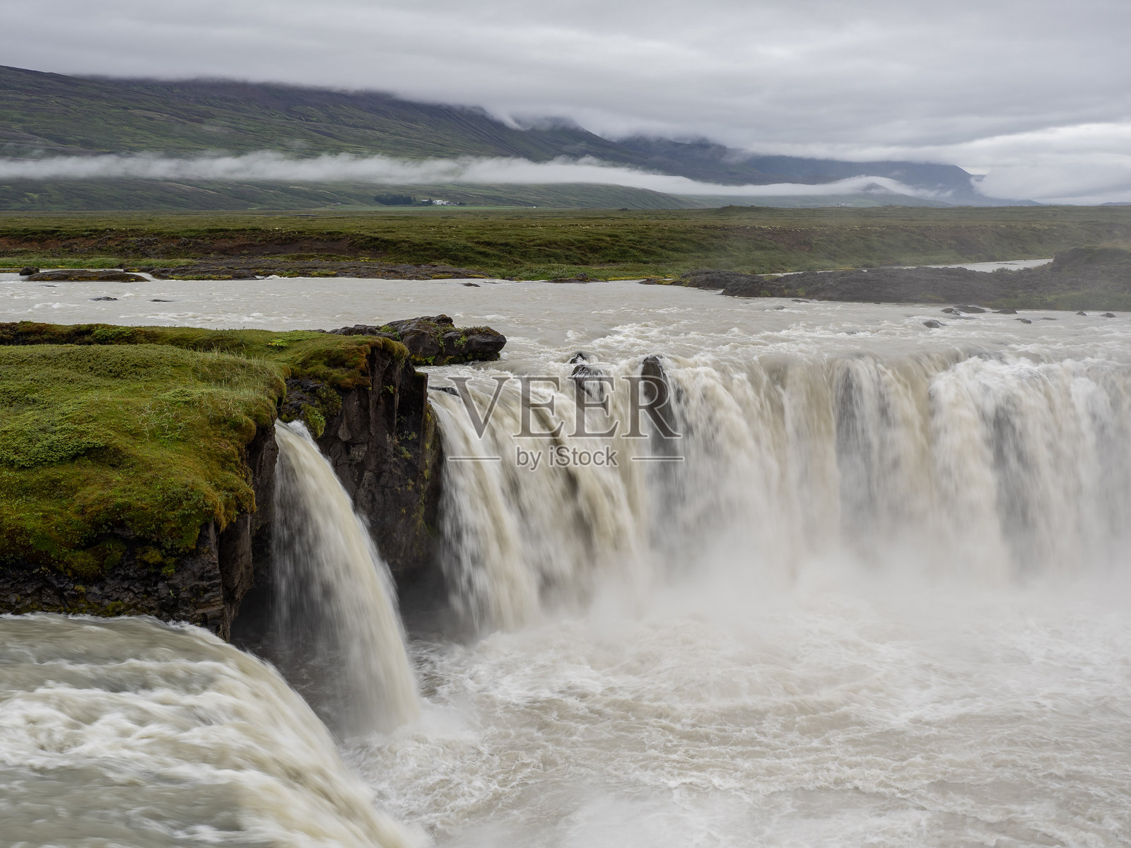 冰岛的众神瀑布照片摄影图片