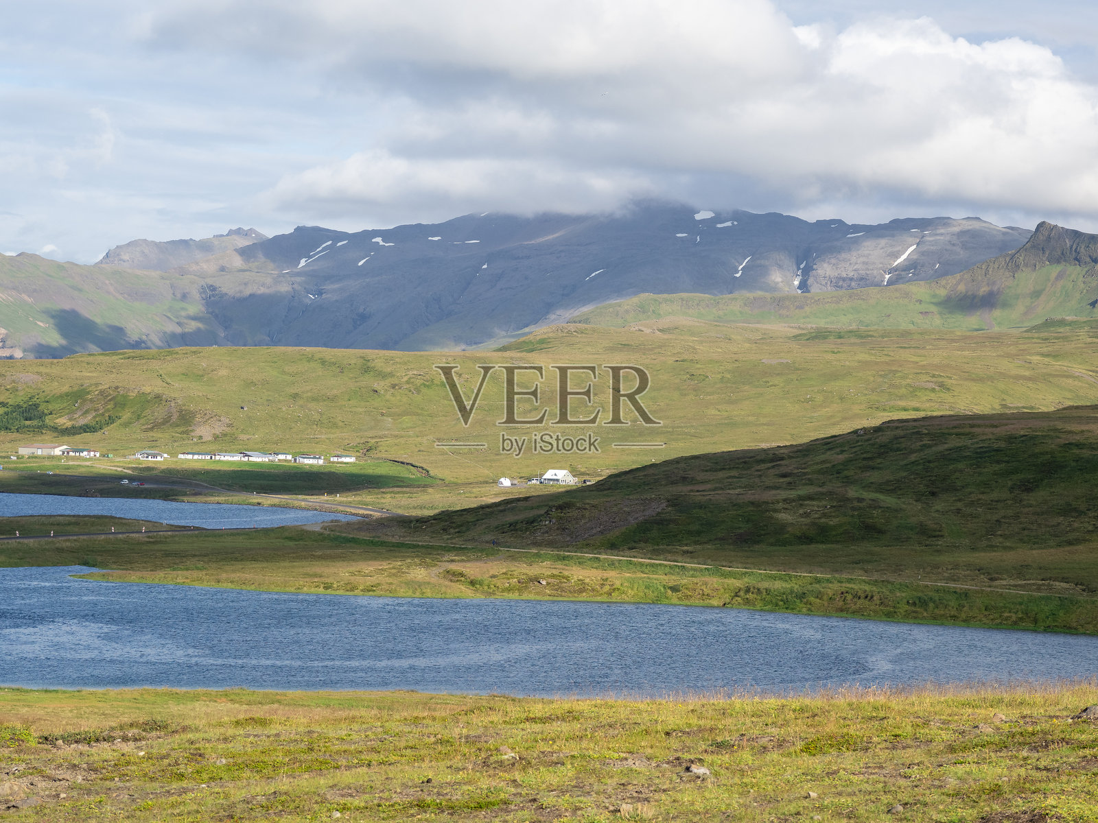 冰岛的山脉和风景照片摄影图片