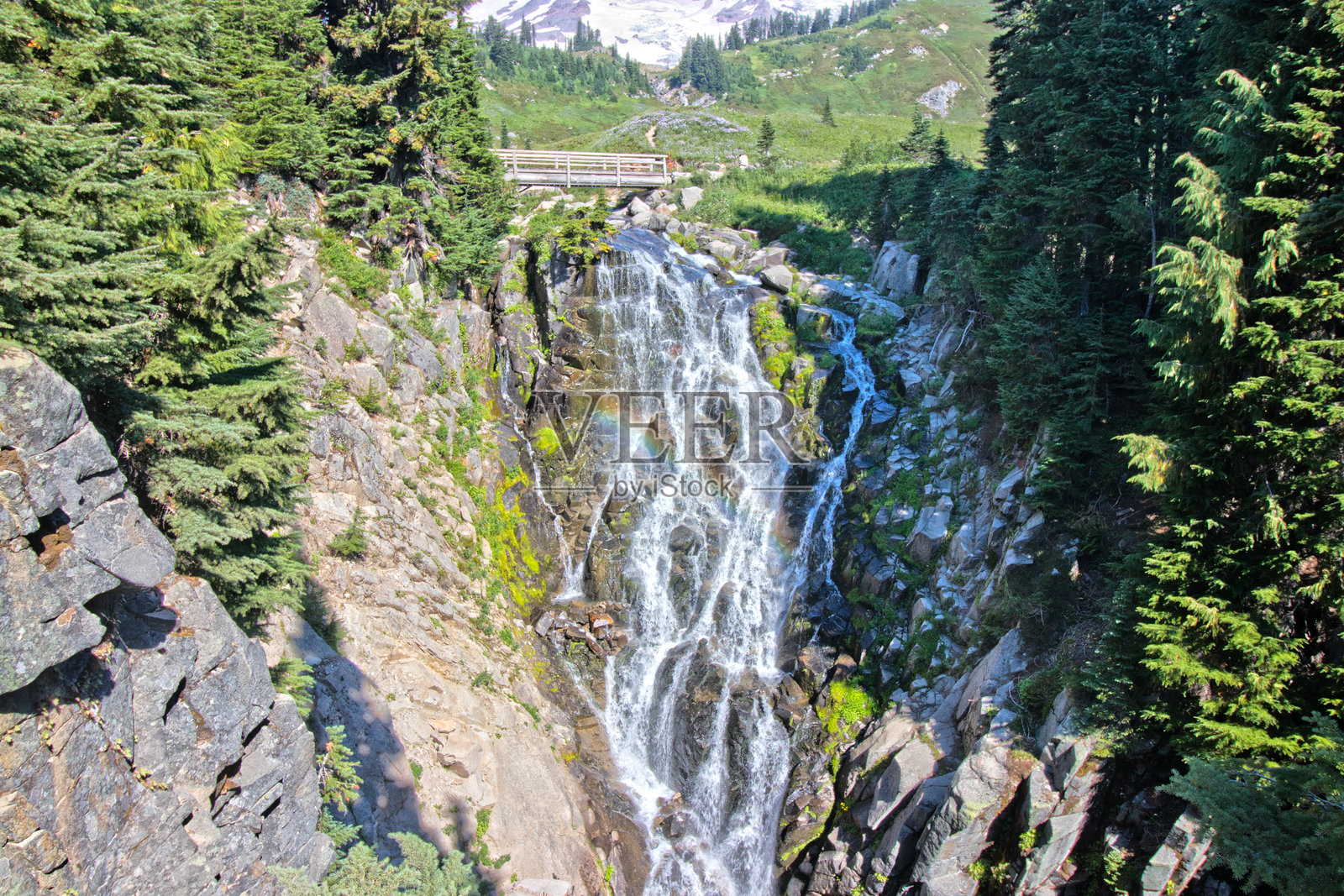 默特尔瀑布照片摄影图片