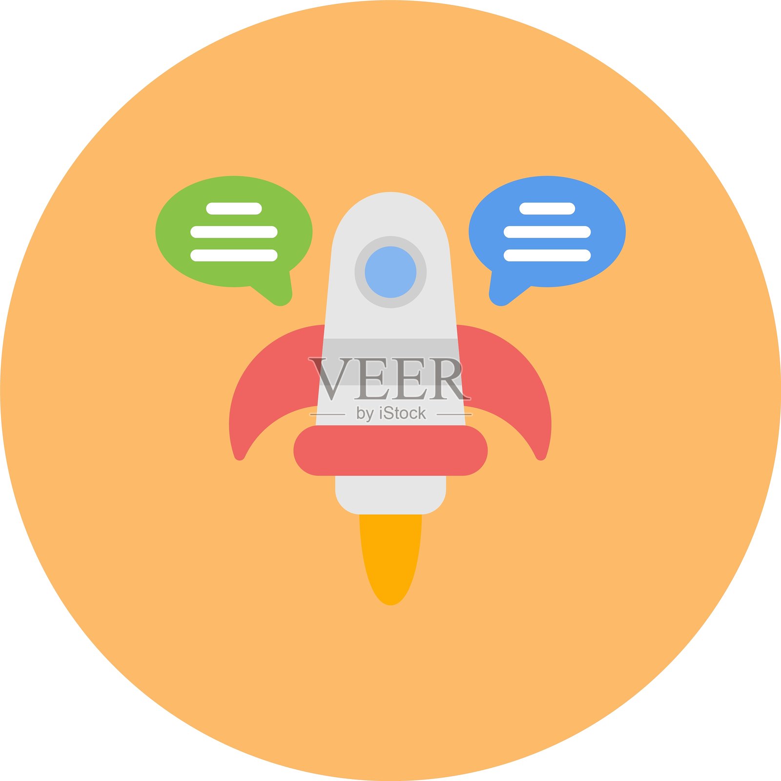 初创公司新图标设计创意插画图片素材