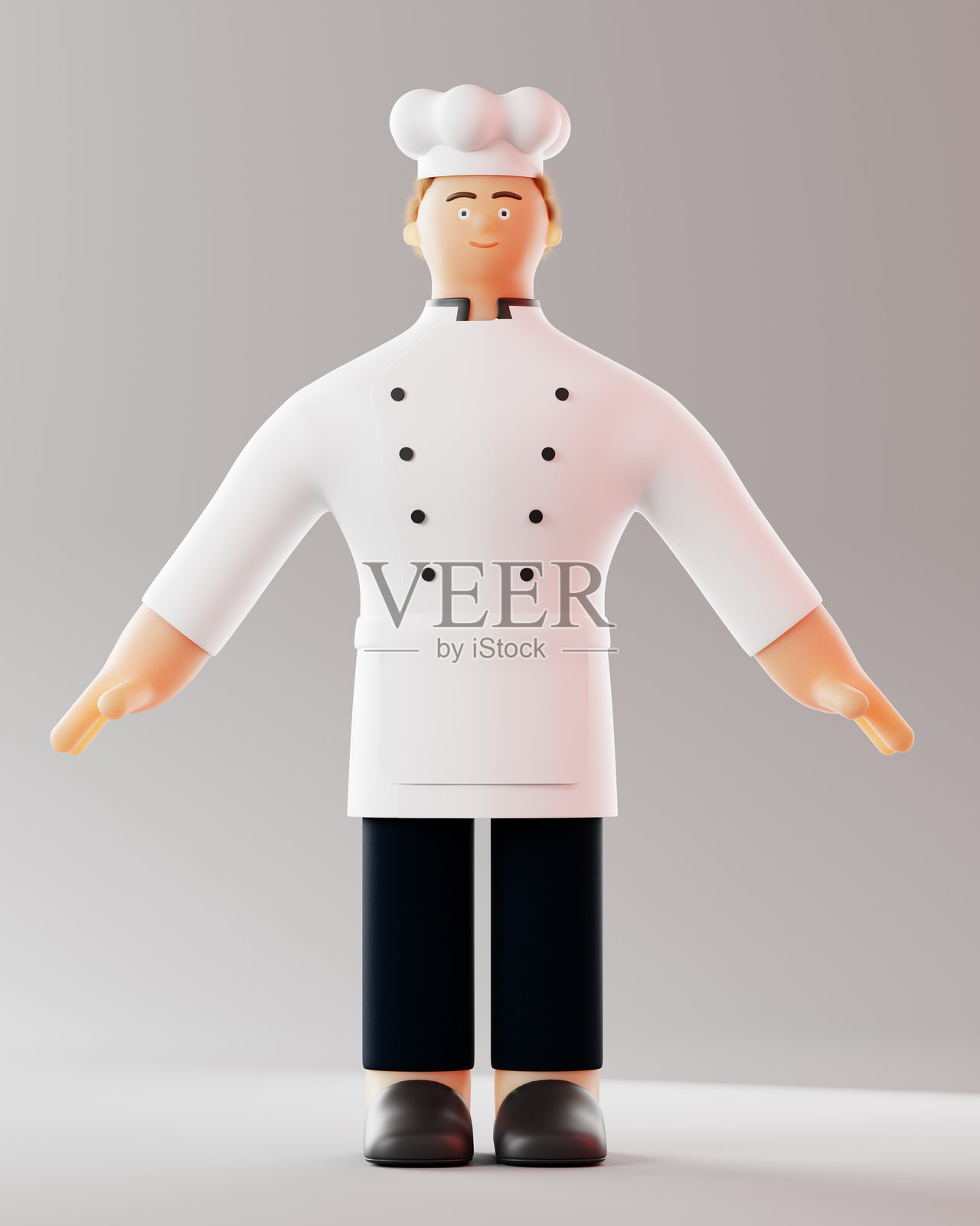 大厨，厨师卡通人物照片摄影图片