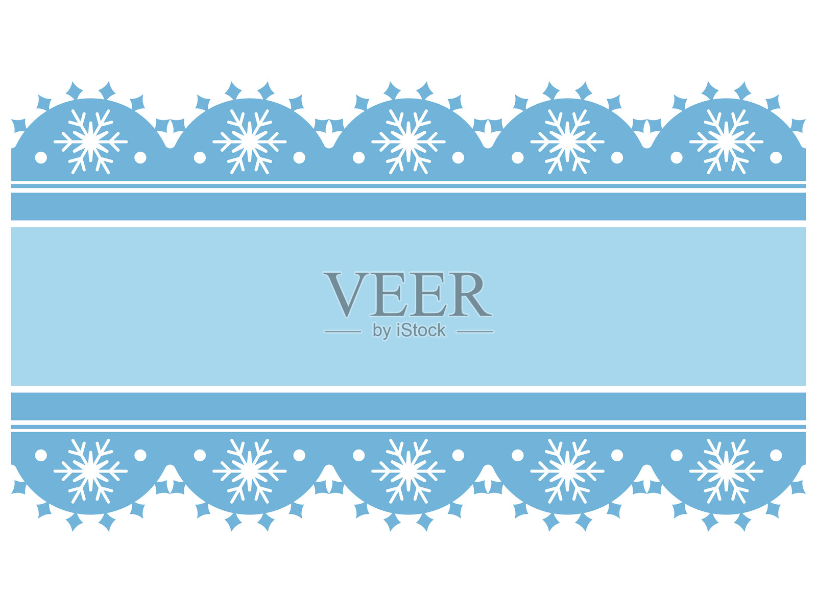 雪花蕾丝丝带插画图片素材