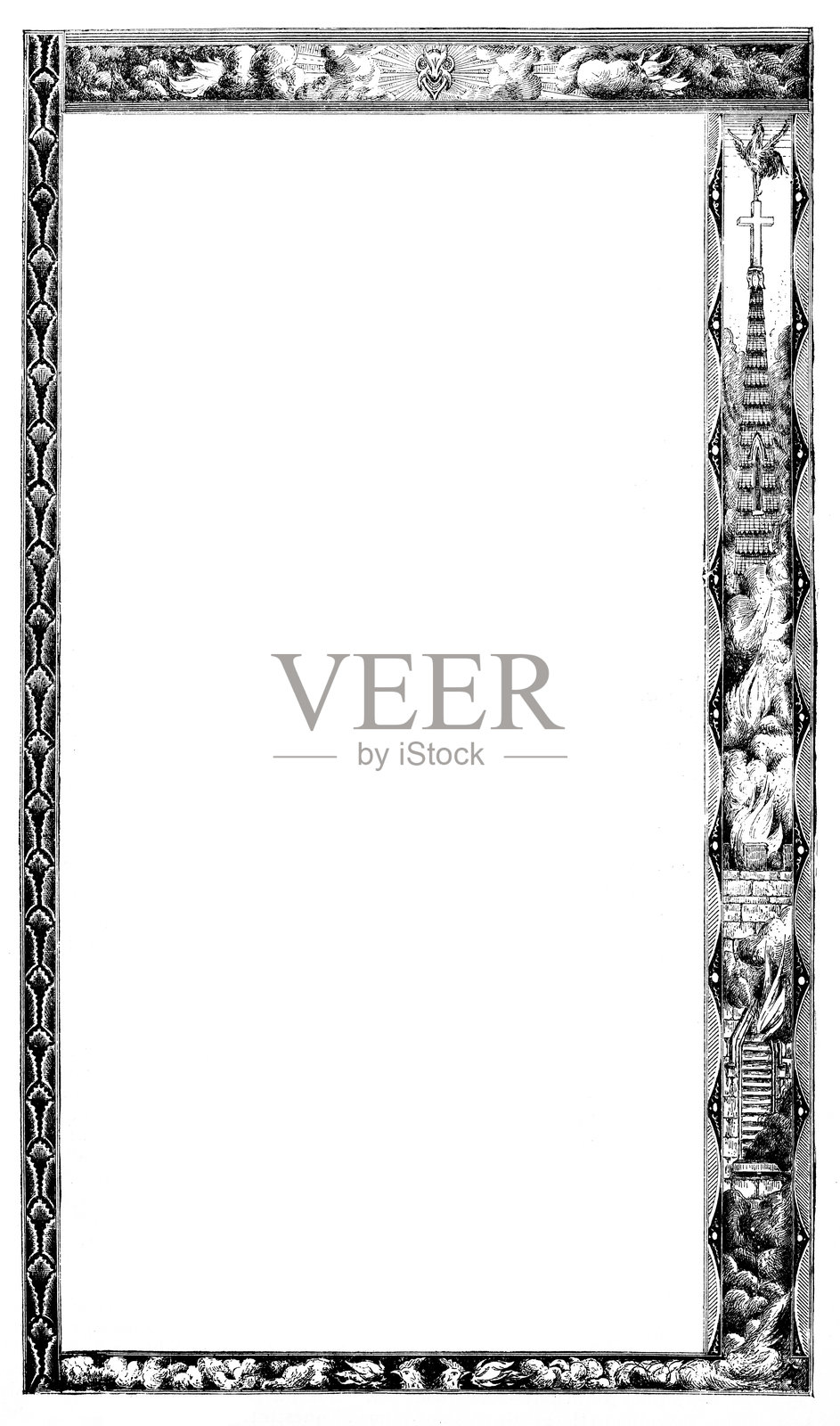 华丽的相框插画图片素材