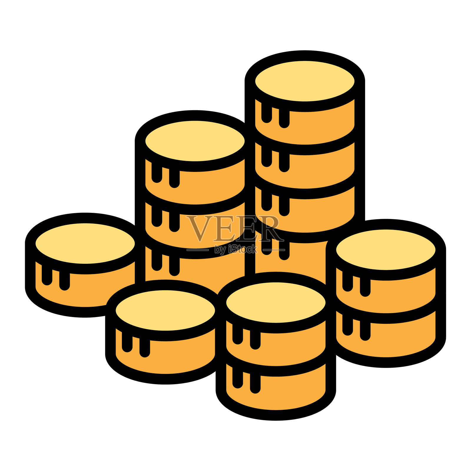 钱的图标插画图片素材