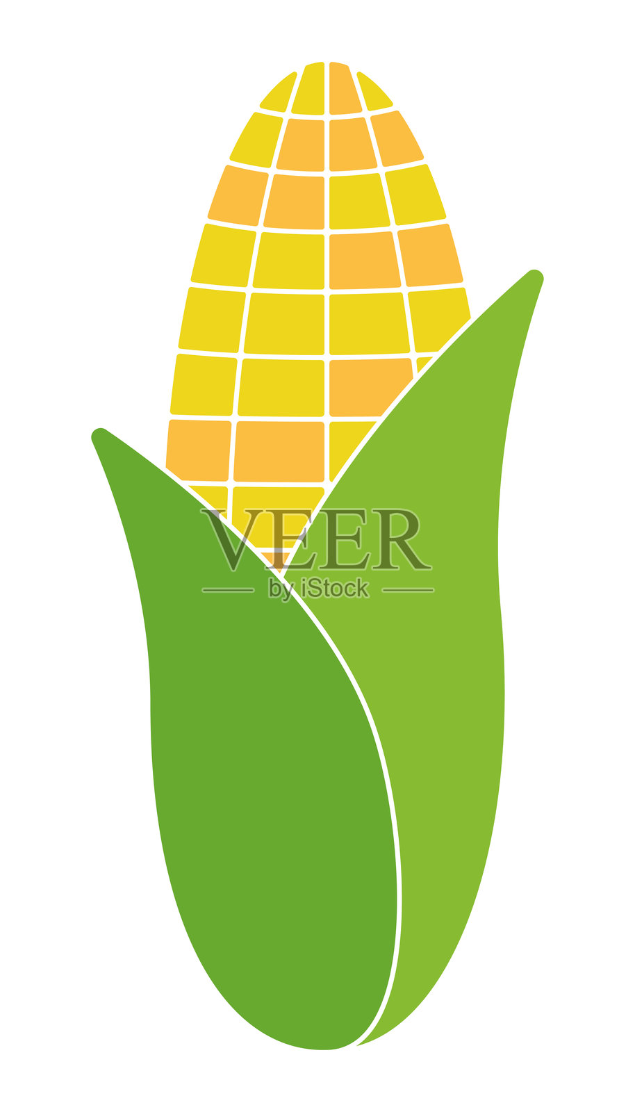 玉米棒图标。EPS10矢量图插画图片素材