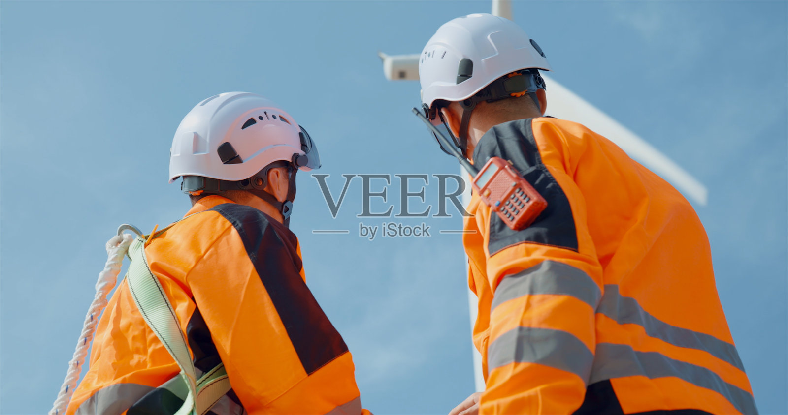 风力涡轮机发电概念照片摄影图片