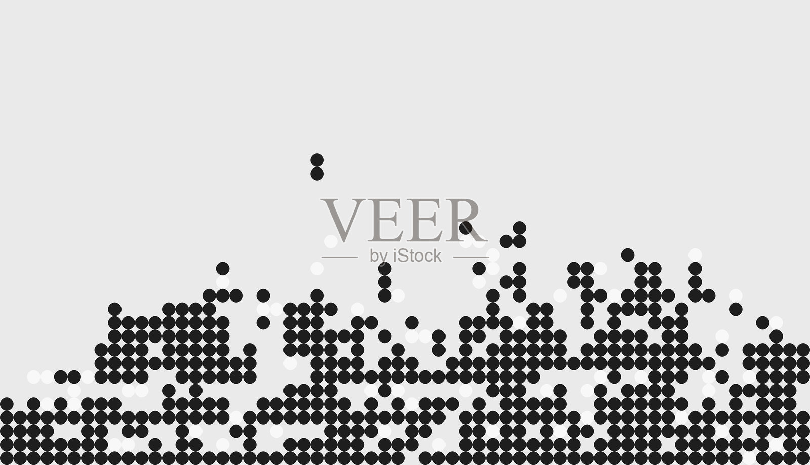 抽象的黑白动态波点艺术图案插画背景插画图片素材