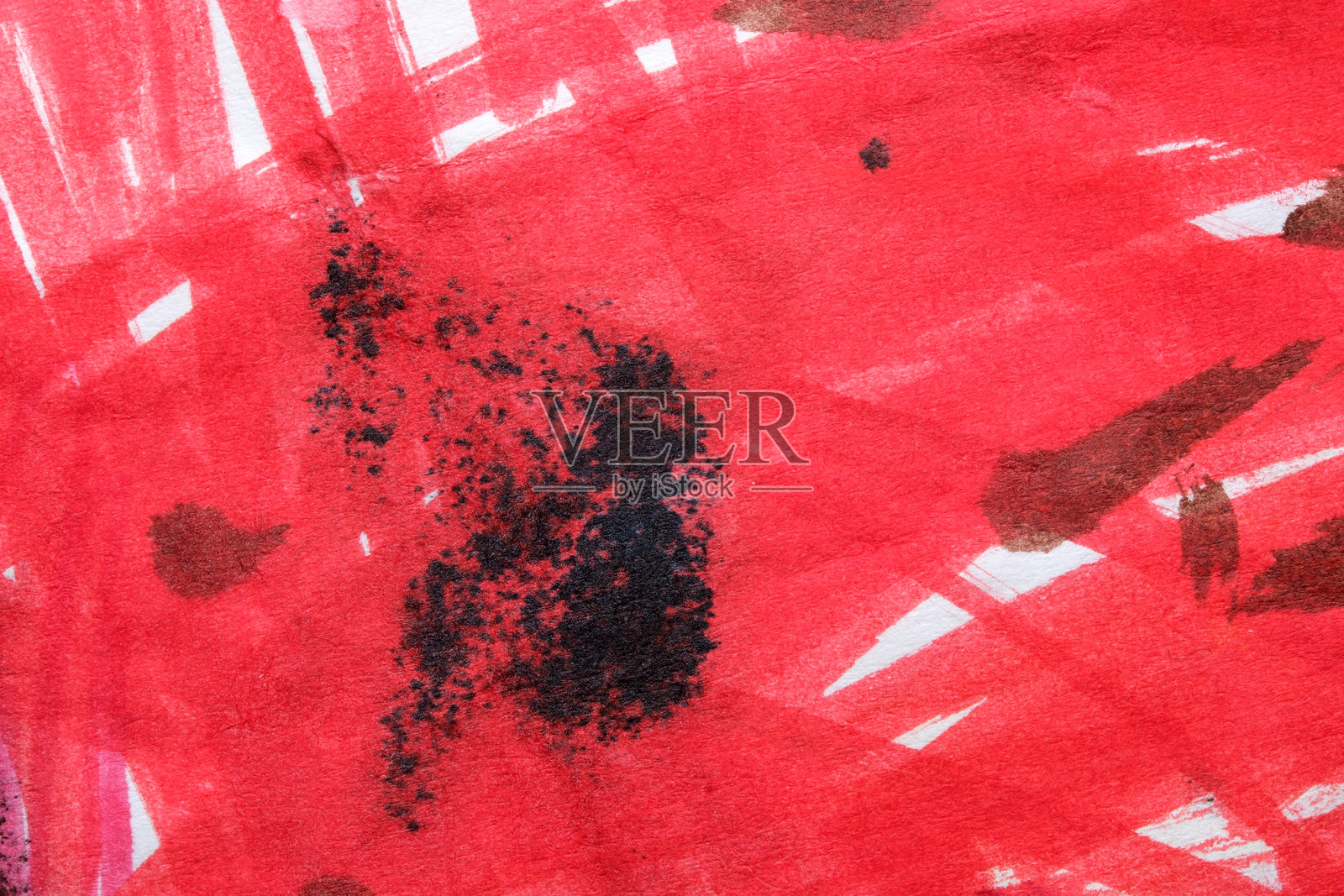 画布上鲜艳的红与黑照片摄影图片