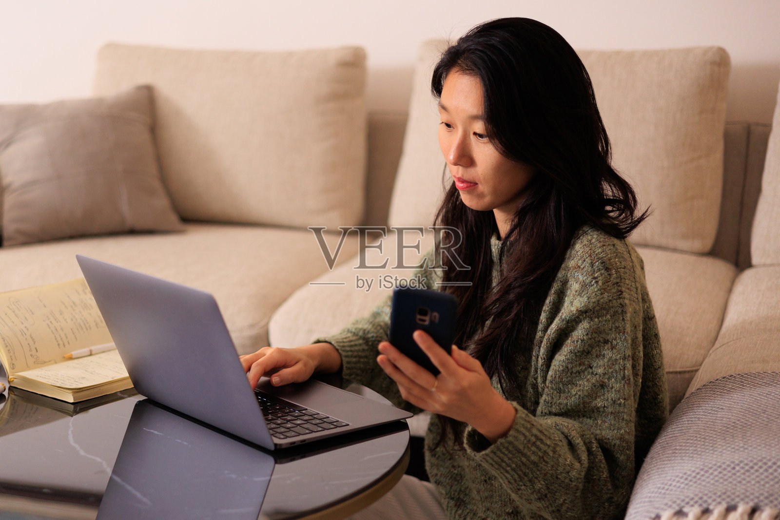 居家办公，在家工作，智能办公，作家日常照片摄影图片