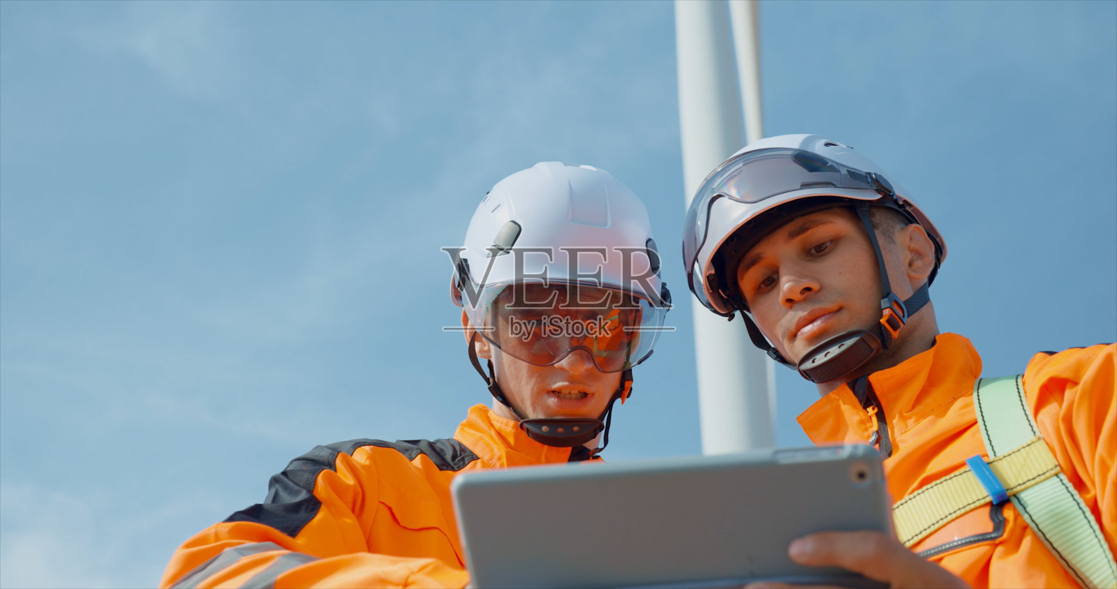 风力涡轮机发电概念照片摄影图片