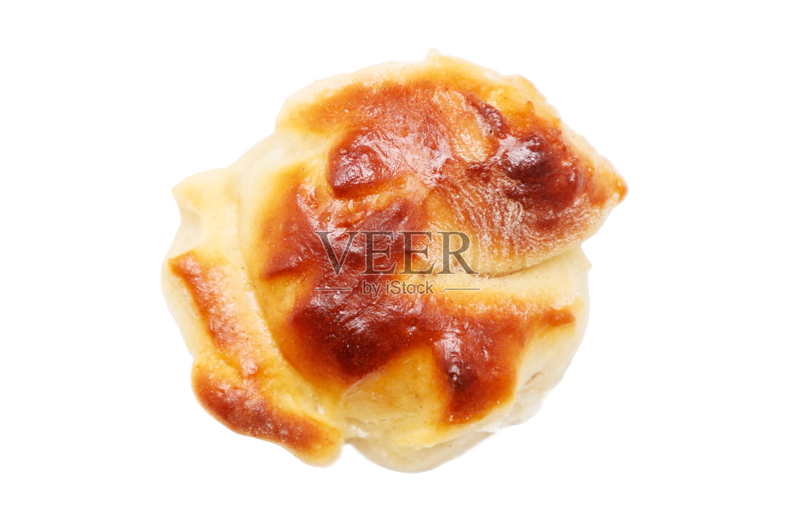 一个烤制好的棕色酥皮点心照片摄影图片