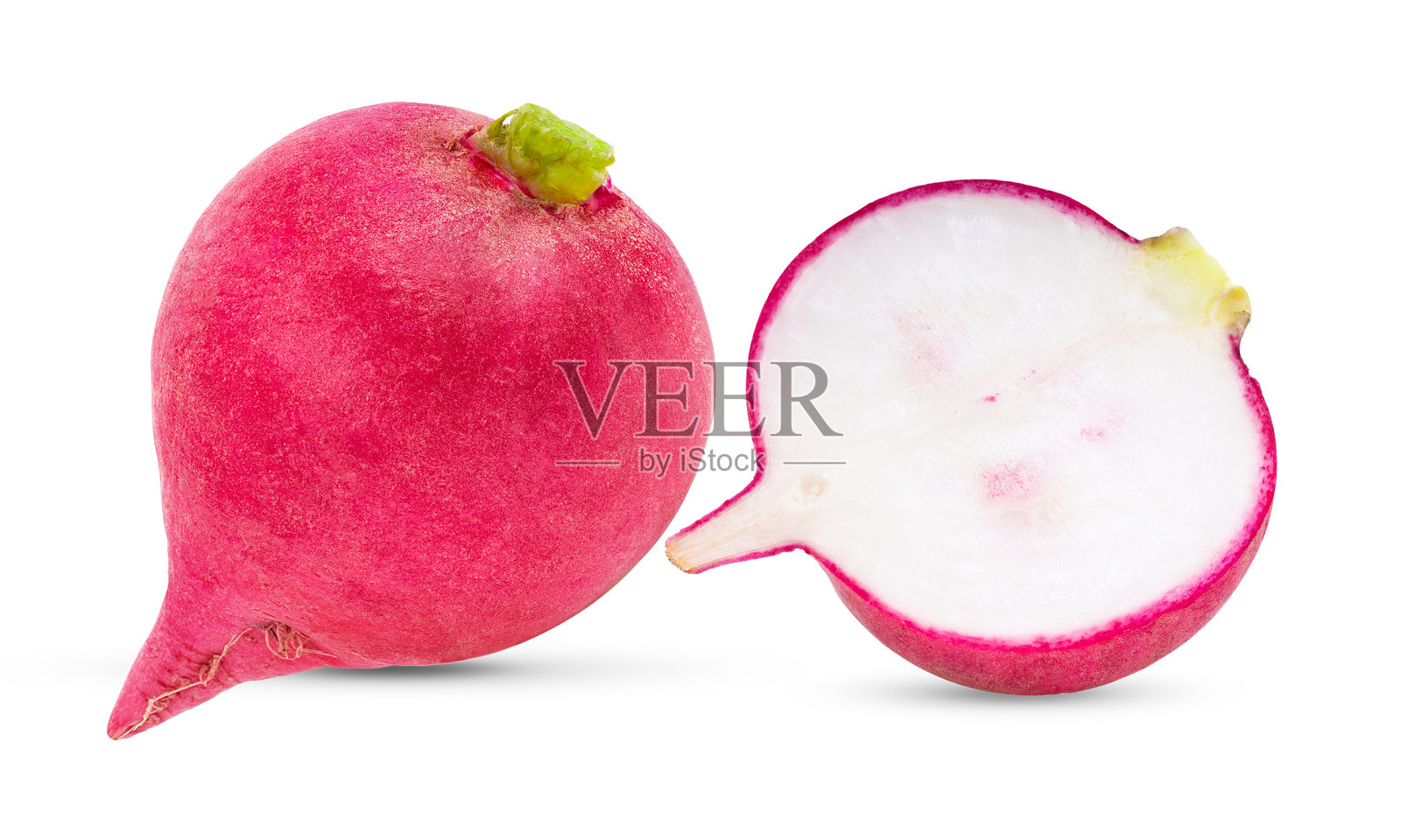 白萝卜，孤立在白色背景上（相机拍摄）照片摄影图片