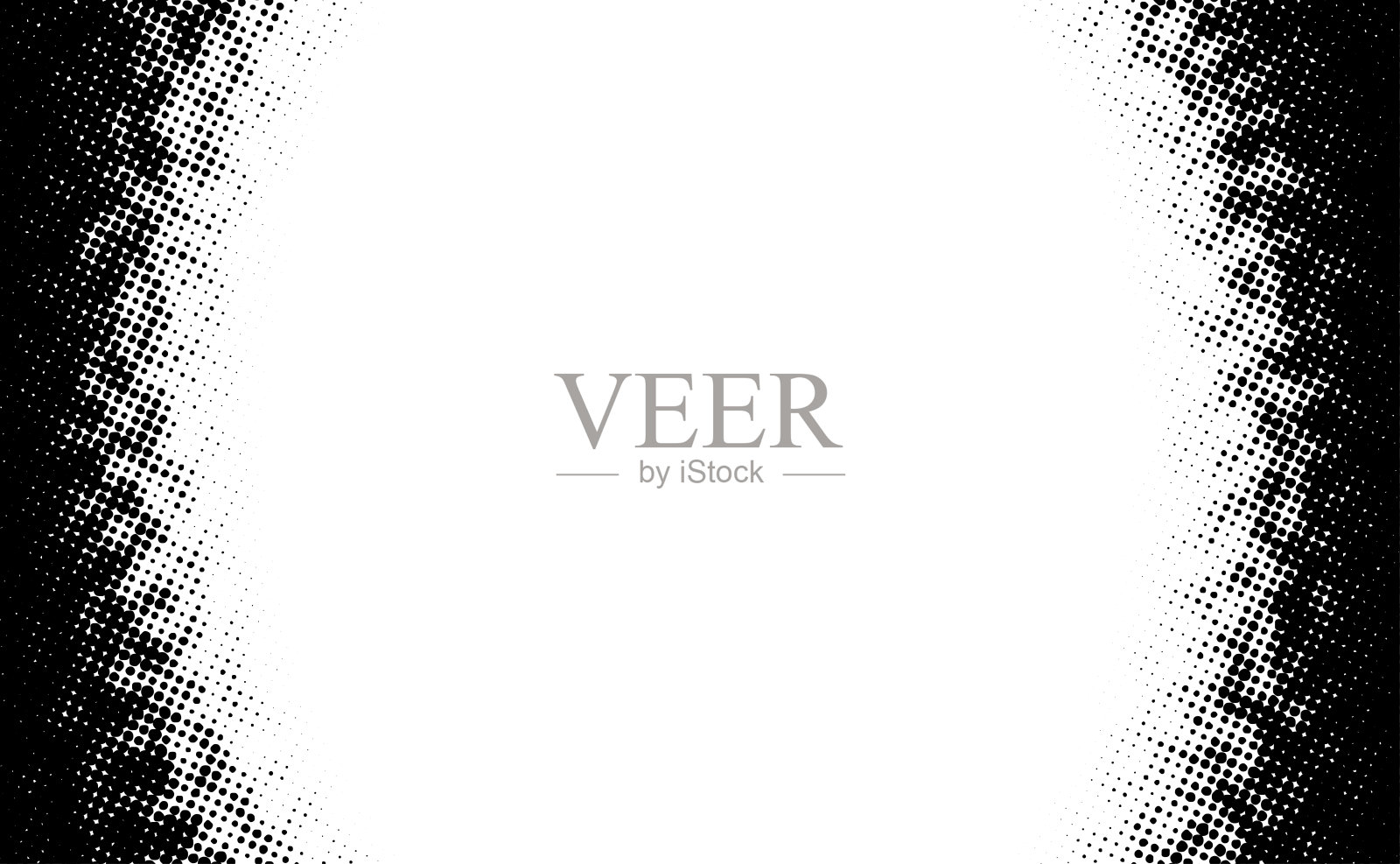 垂直黑色半色调边框，中间留有复制空间插画图片素材