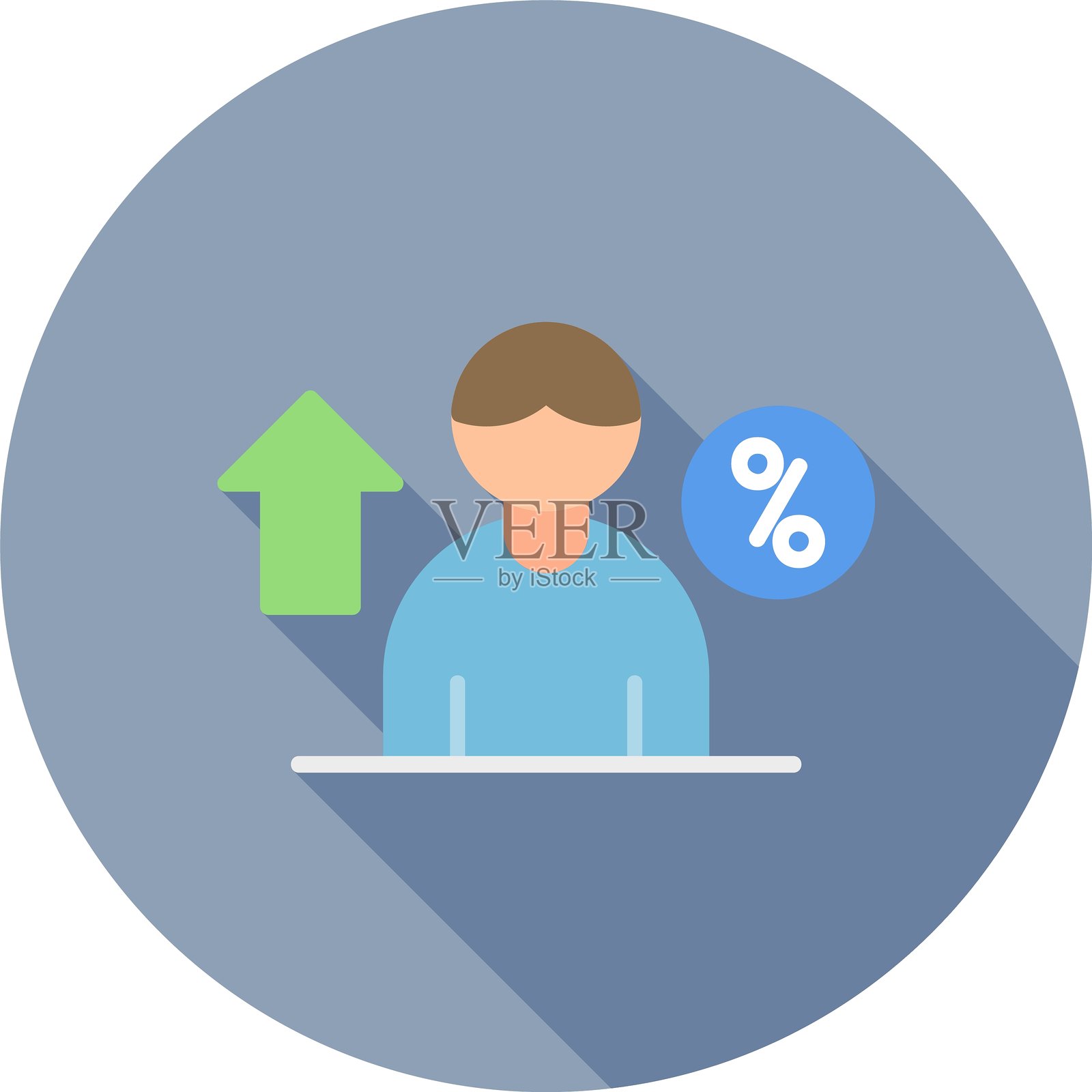 利率新图标创意设计插画图片素材