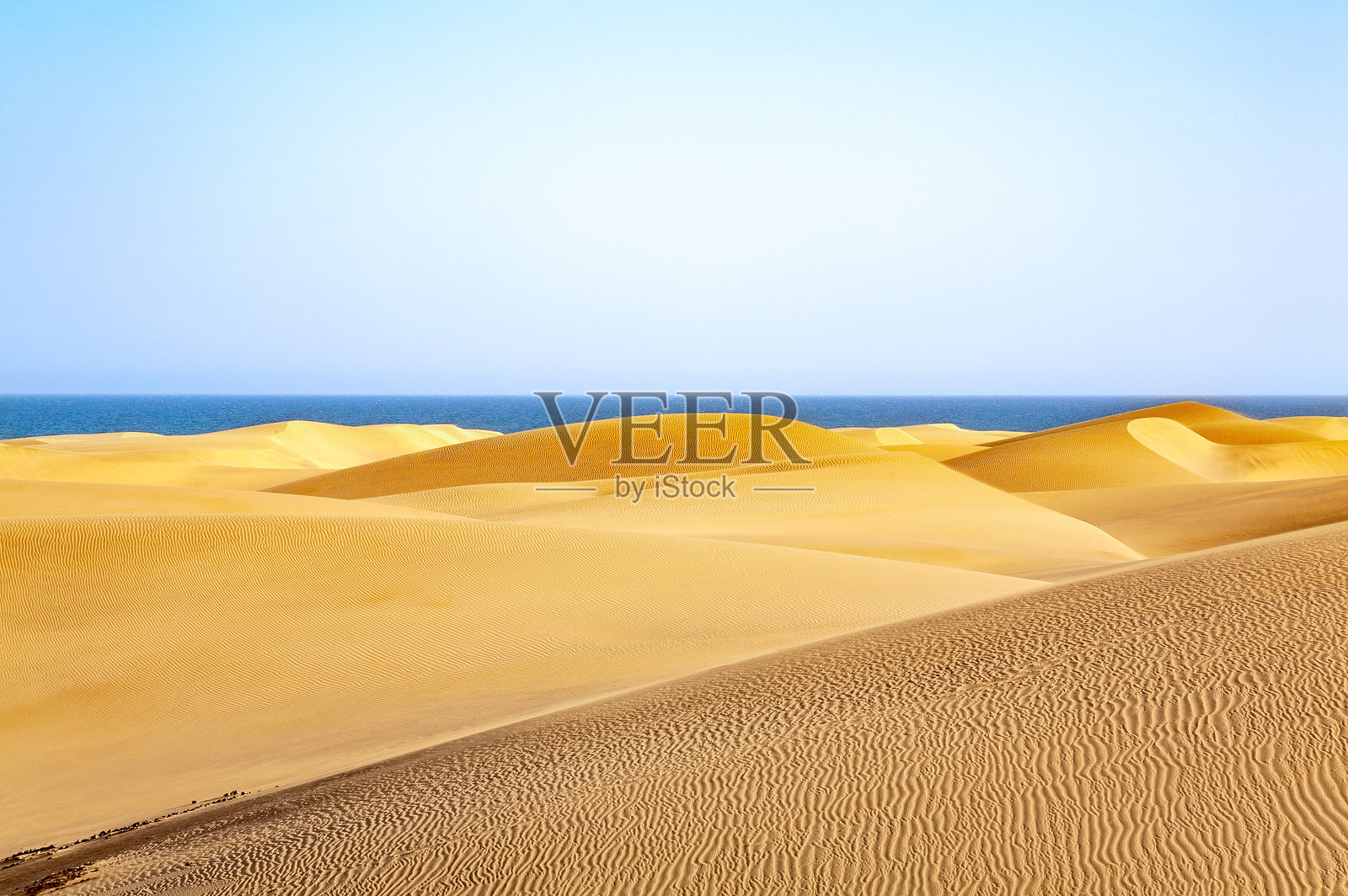 沙丘，马斯帕洛马斯，大加那利岛，加那利群岛，西班牙，欧洲照片摄影图片