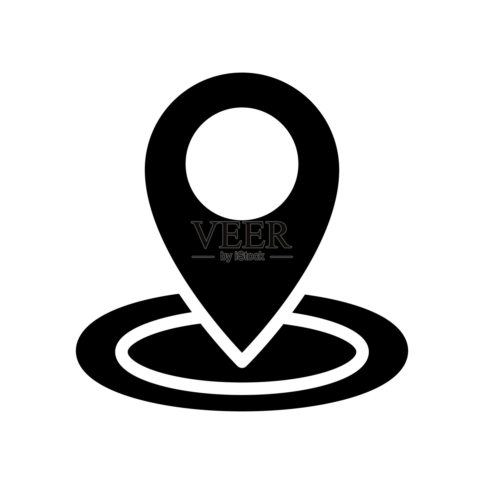 地图标记图标设计模板插画图片素材