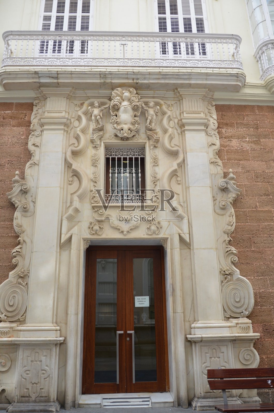 卡萨莫拉，19世纪宅邸，卡迪斯安达卢西亚安乔街，西班牙照片摄影图片