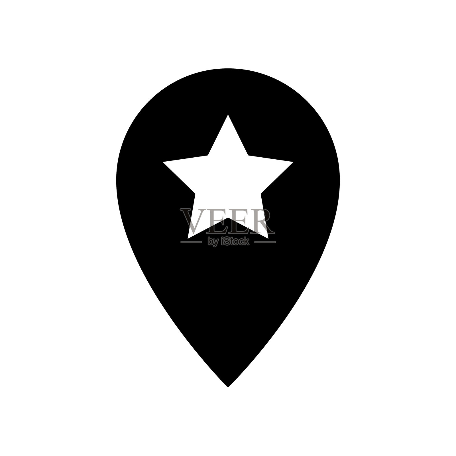 地图定位图标设计模板插画图片素材